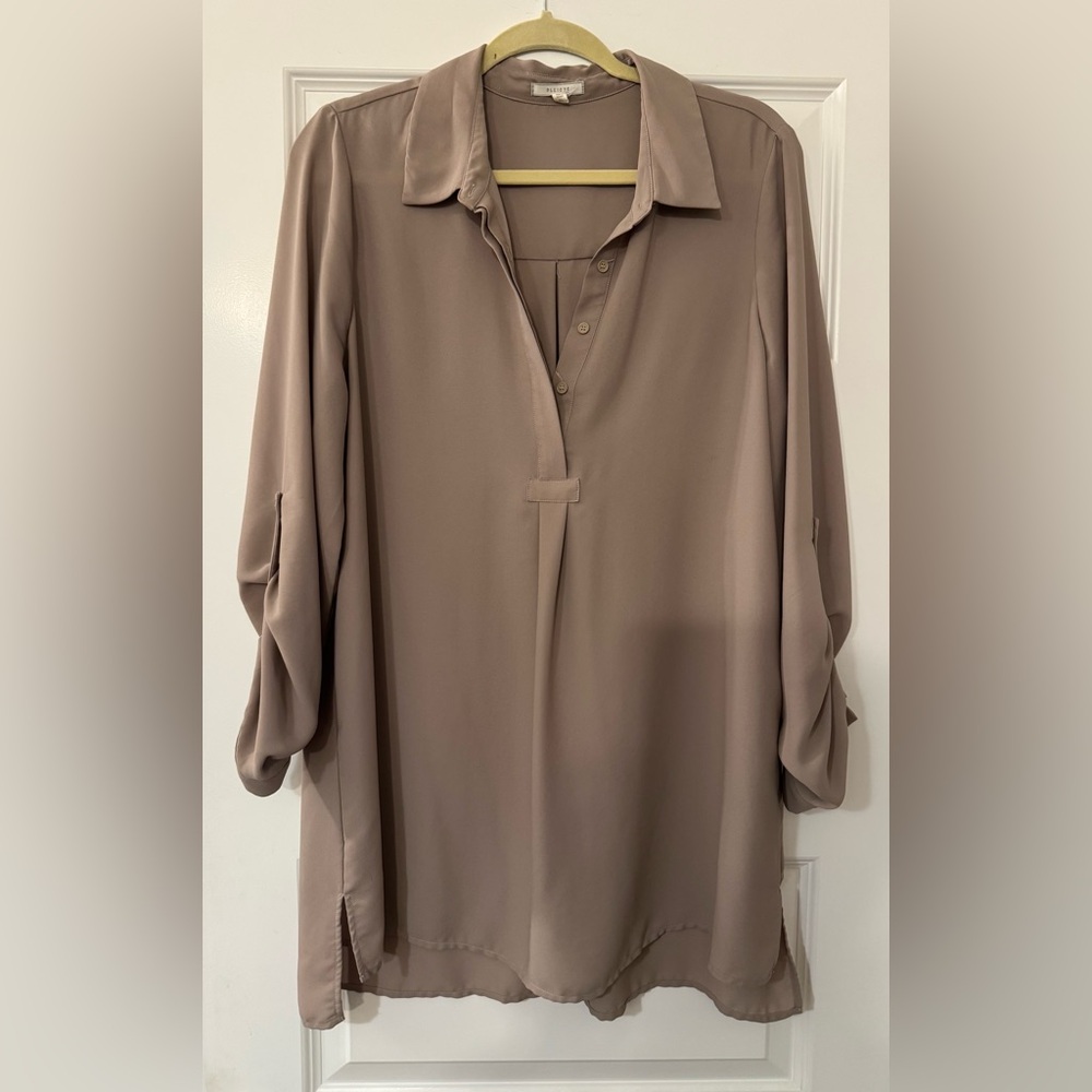 Pleione Women's Blouse in Taupe